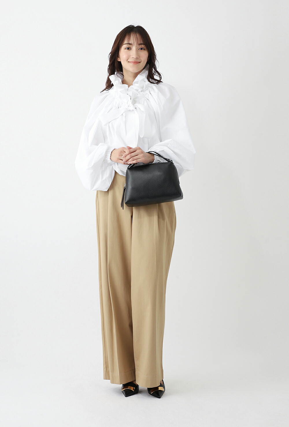 アウトレット】【ラスト1点】Patou パトゥ ブラウス/GG LONG SLEEVES