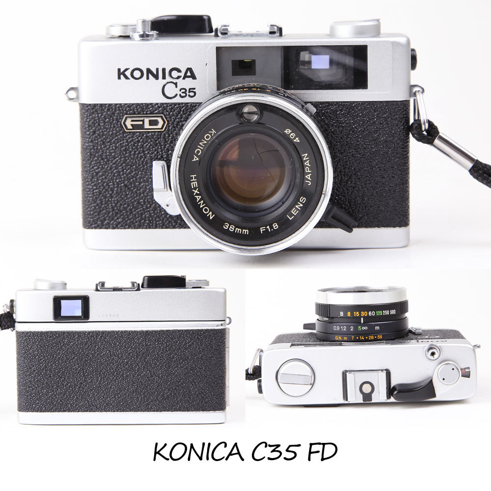 最終値下げKonica c35 fd コニカ　フィルムカメラ 楽天市場】【整備済】【保証付 】 コニカ KONICA C35 FD S/N 303878