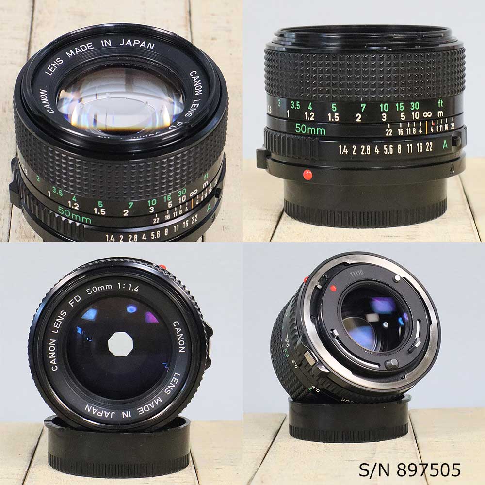 保証付 】【中古】 オールドレンズ Canon New FD 50mm f1.4 キヤノン
