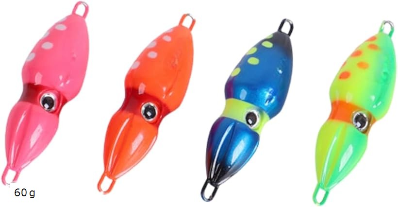 楽天市場】オモック イカ型 4色セット タイラバシンカー 鯛ラバ 遊動式