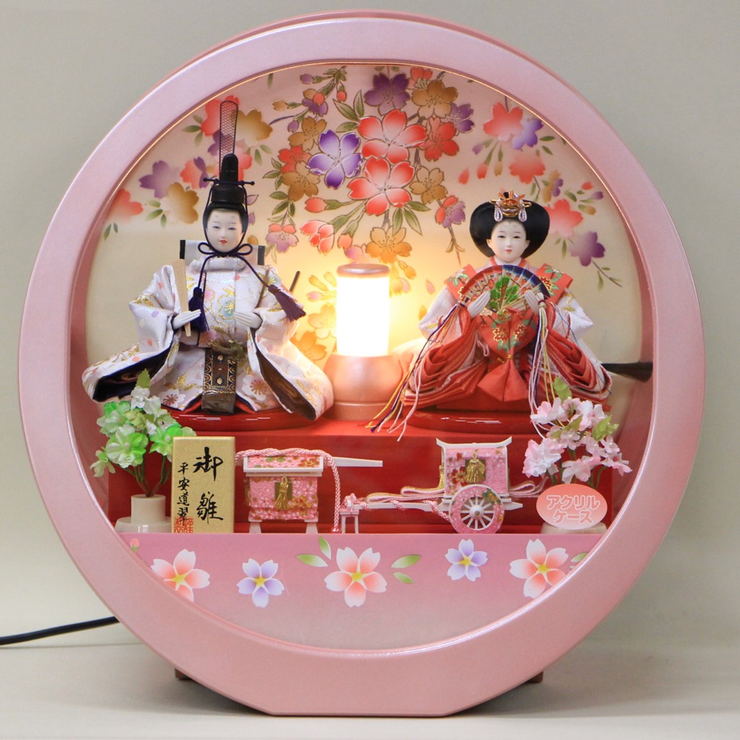 美品】雛人形 アクリルケース入り 完売しました】雛人形 衣裳着親王