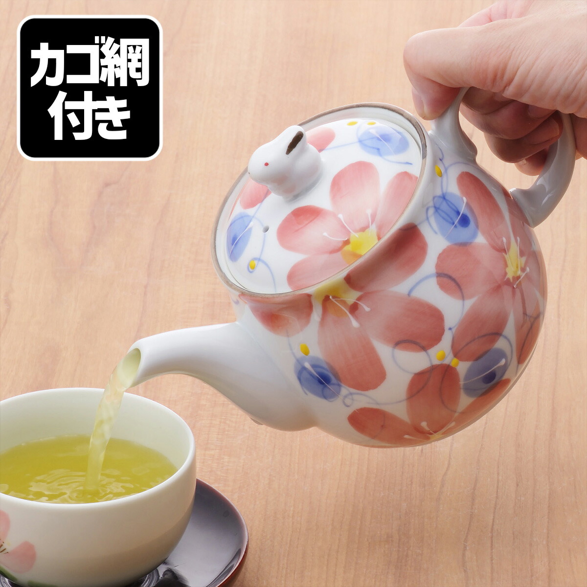 油絵 専用 素焼きのポットに入った花冠のうさぎ 油絵 専用 素焼きの