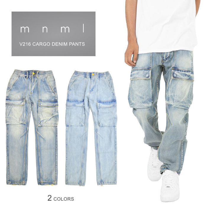 mnml (ミニマル) カーゴパンツ V216 CARGO DENIM PANTS カーゴデニム