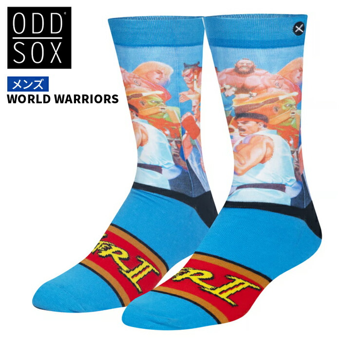 ODD SOX オッドソックス ソックス 靴下 WORLD WARRIORS CREW SOCKS