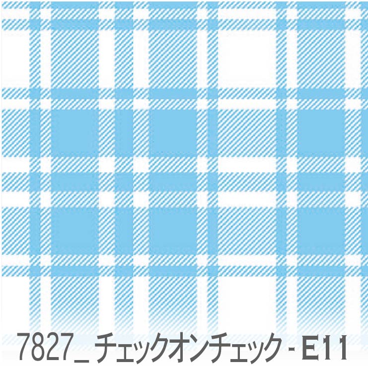 楽天市場】チェック・オン・チェック スカイブルーxホワイトシアン
