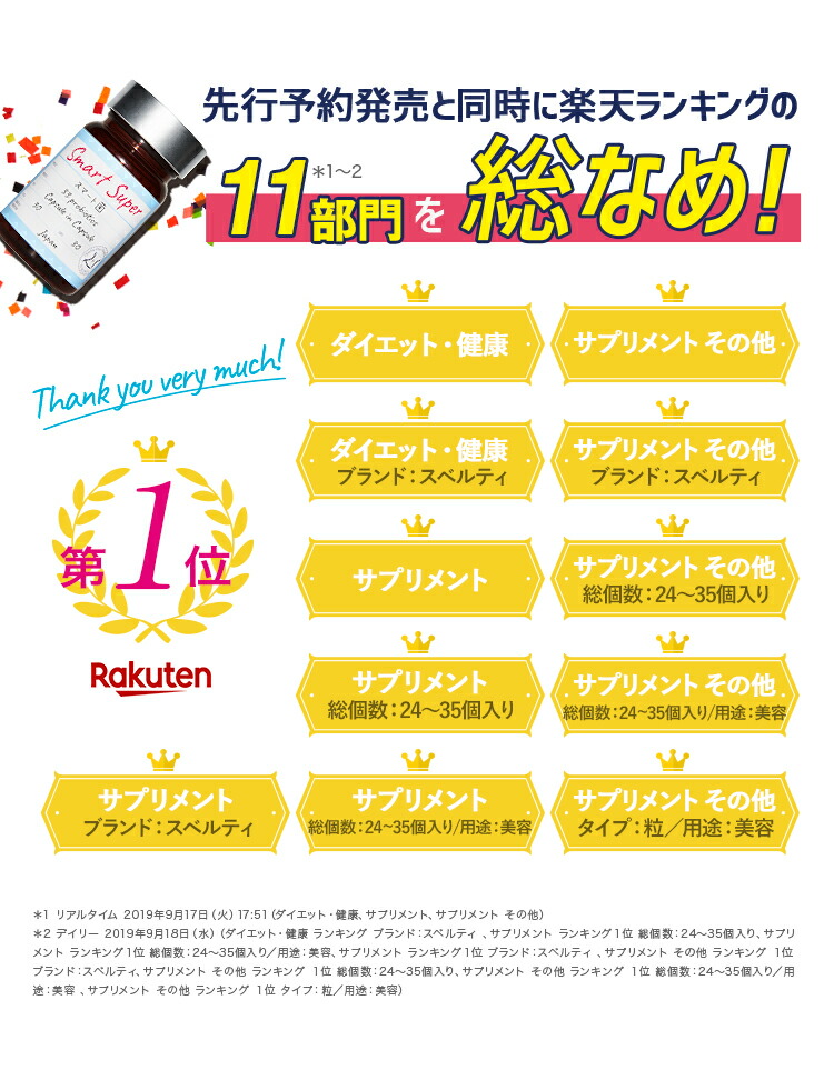 楽天市場】【楽天ランキング1位】スベルティ スマート菌スーパー 30粒