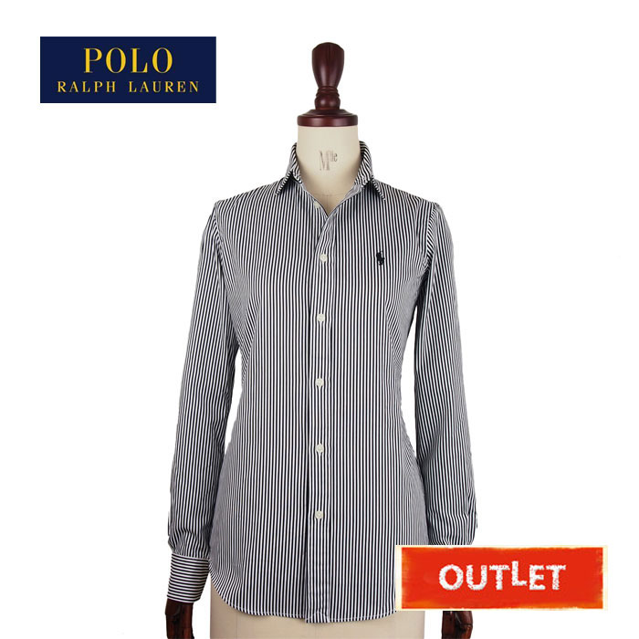 未使用級 ポロラルフローレン 最現行 長袖シャツ ストライプ ポニー 6