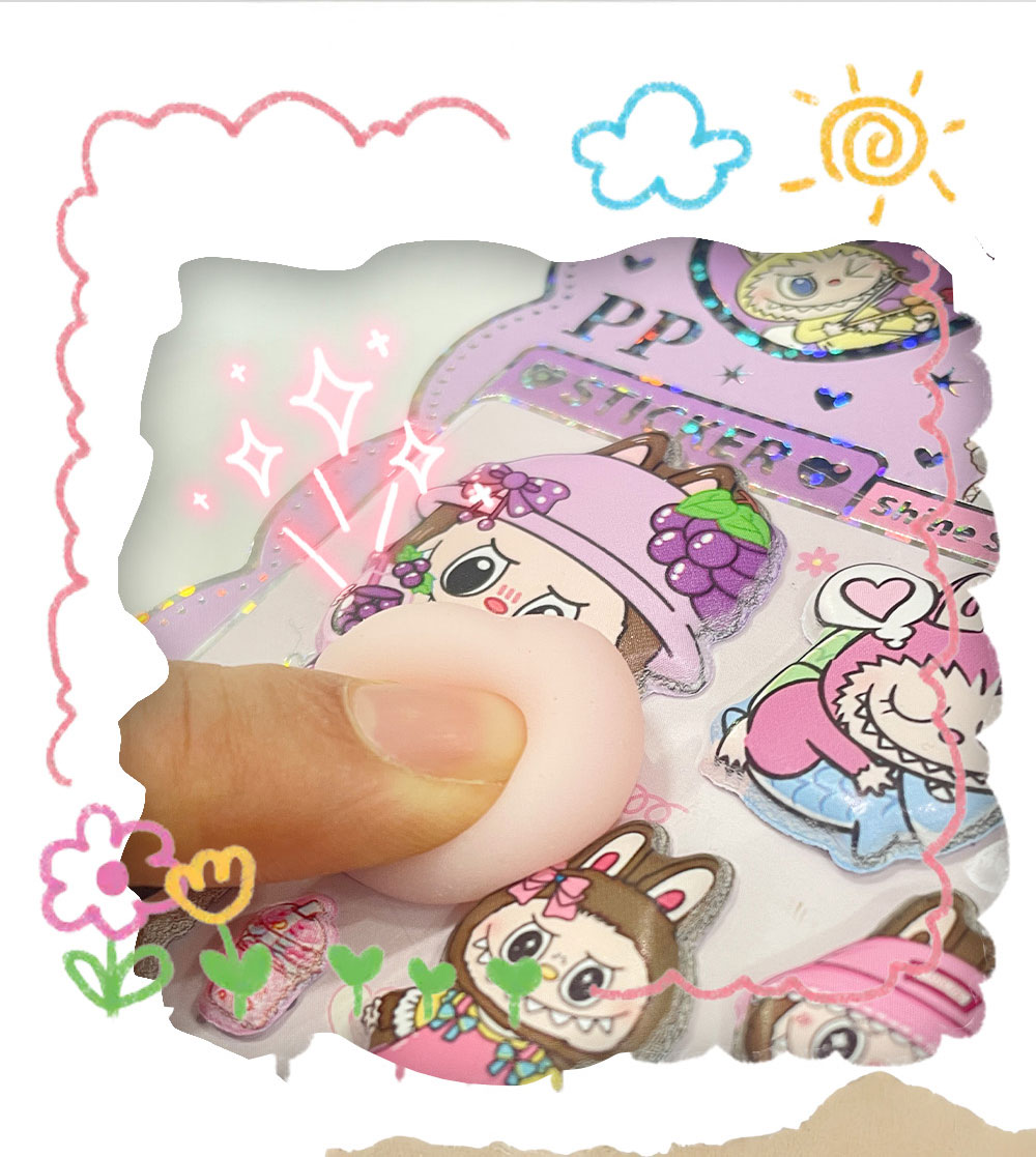 楽天市場】【大人気】ぷくぷく＆光る！らぶぶシール4枚セット 新柄全4