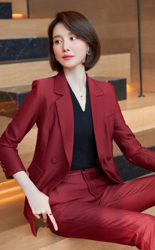 楽天市場】ダブルブレスト テーラードジャケット＆パンツ レディース