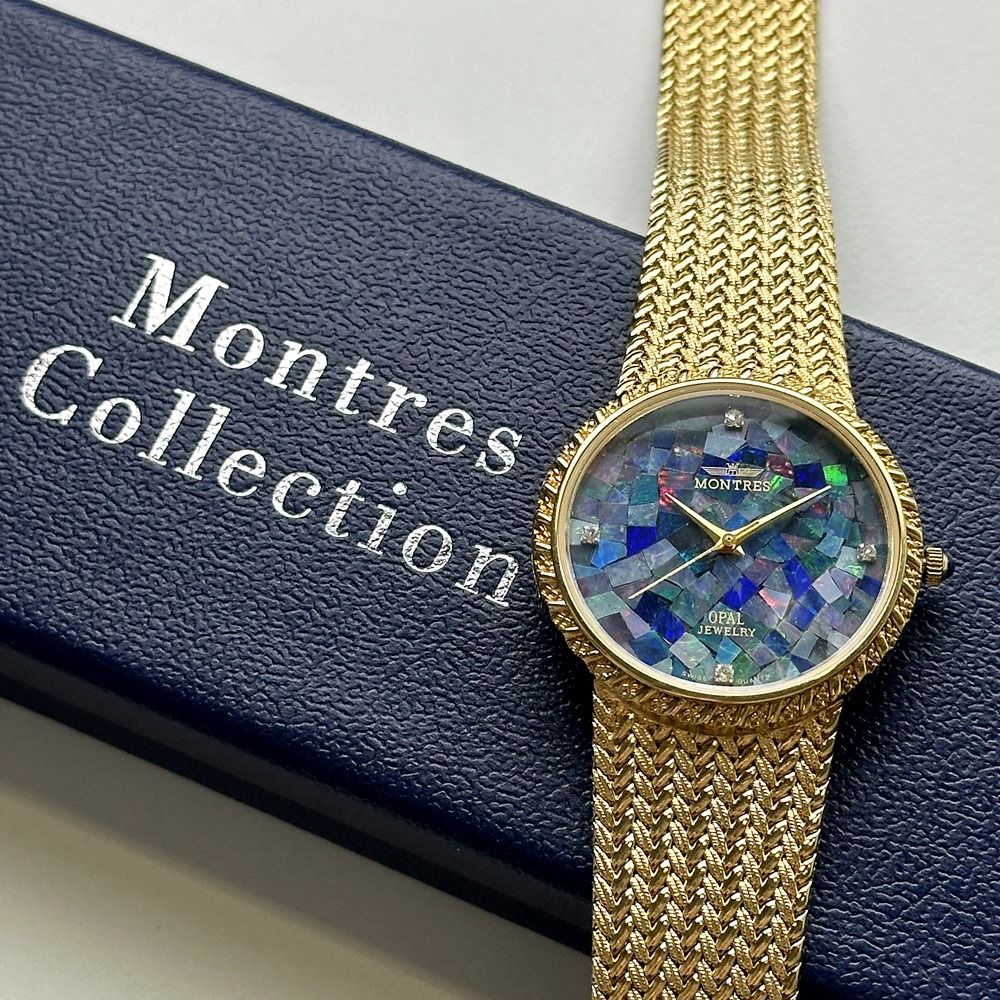 楽天市場】モントレス 腕時計 手表 メンズ レディース 天然石 オパール