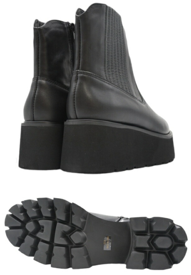 あしながおじさん 軽量 厚底 サイドゴアブーツ 7210125 本革 レザー