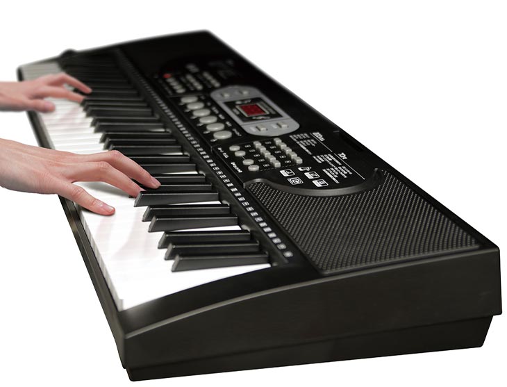 楽天市場】電子ピアノ 電子キーボード 光った鍵盤をなぞるだけ ガイド