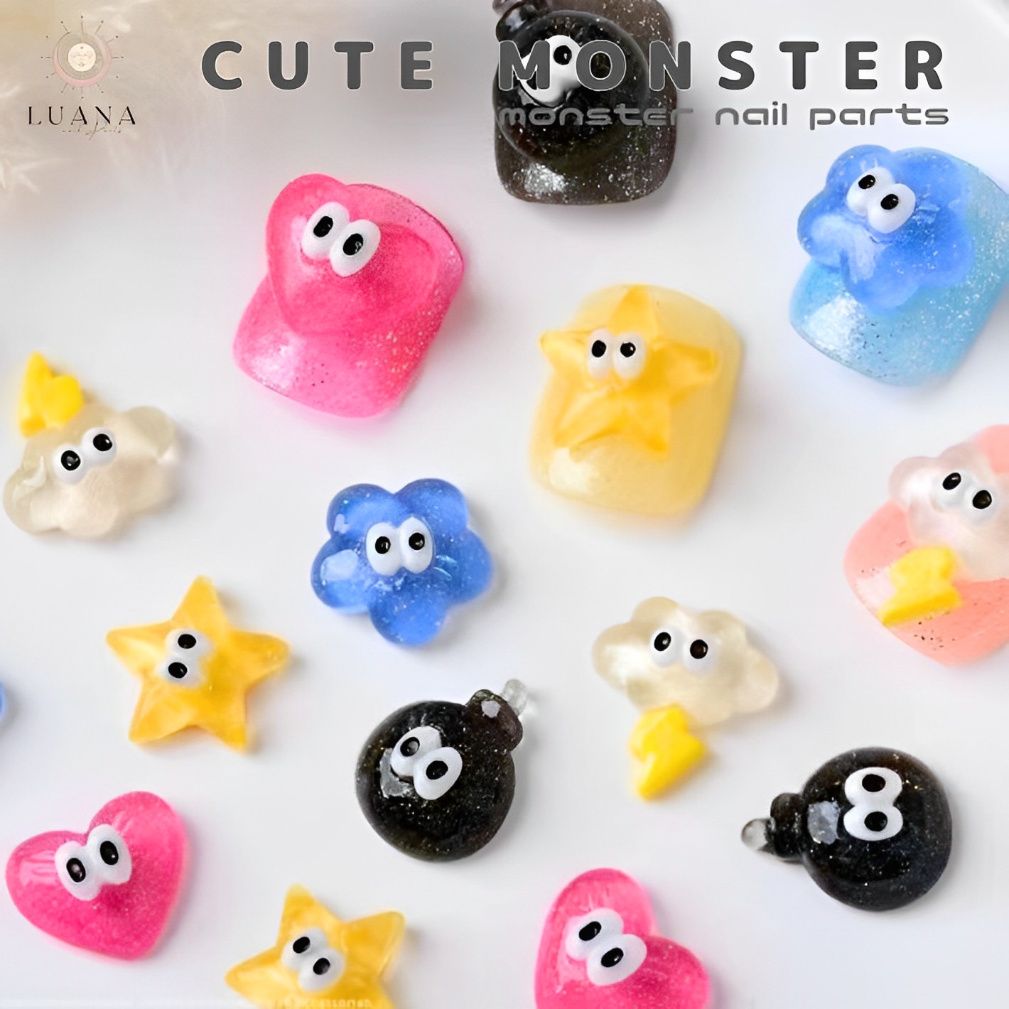 楽天市場】ポイント5倍ネイルパーツ モンスター ジェル おばけ セルフ