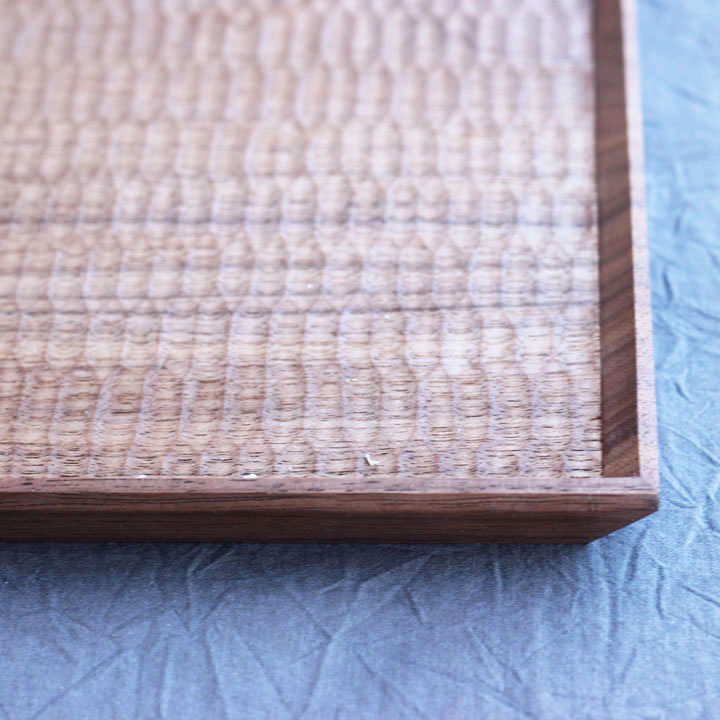 楽天市場】木工房玄 高塚和則 一人膳 長角 ウォールナット 木立