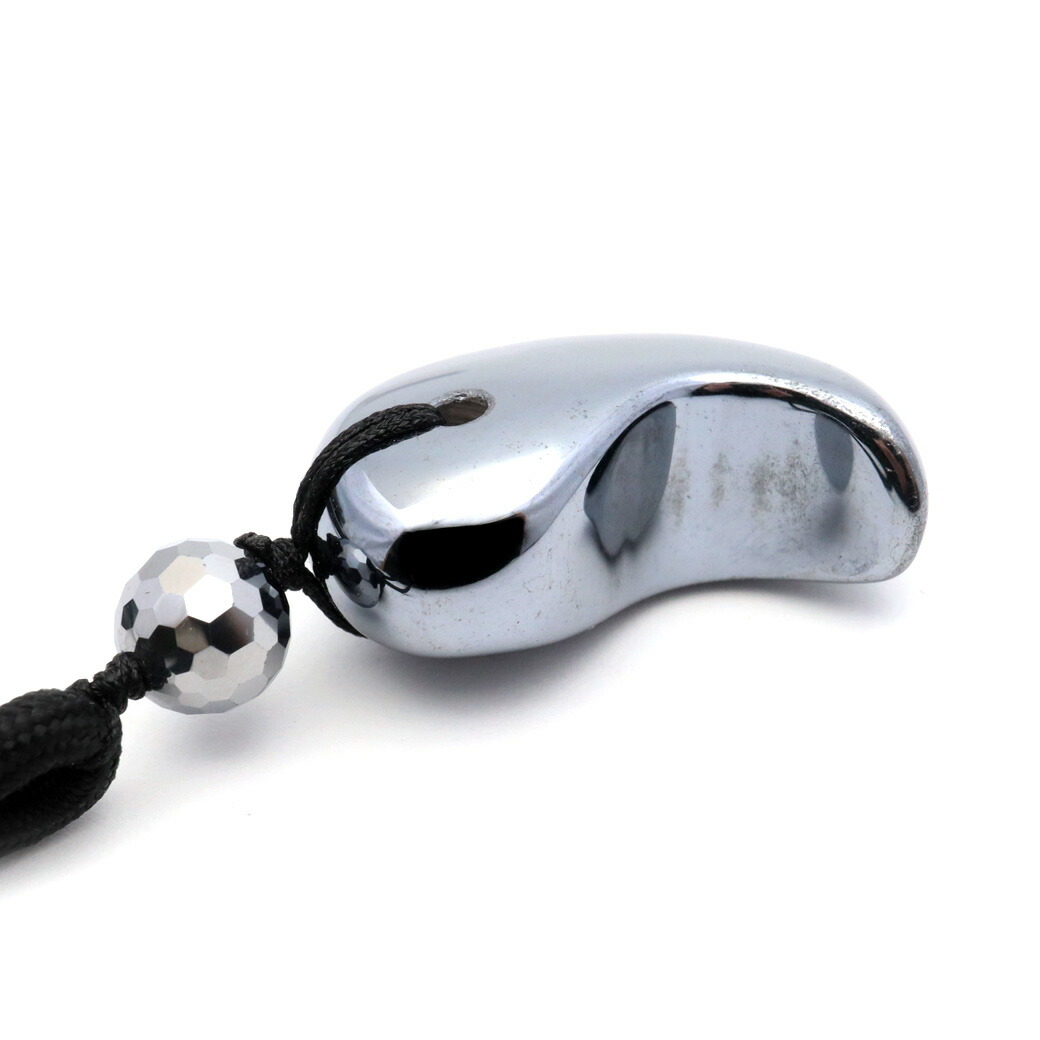 楽天市場】テラヘルツ鉱石 勾玉 紐 ネックレス 8mm玉付き メンズ