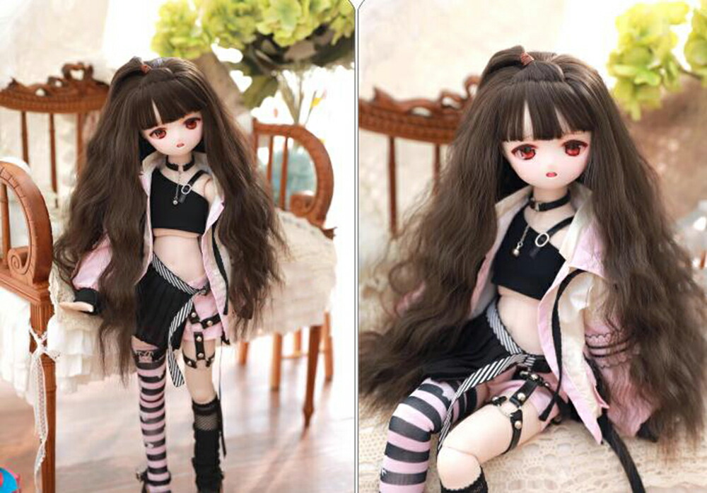 楽天市場】ウィッグのみ 6-7インチ 8-9インチ 1/3 1/6 BJDウィッグ