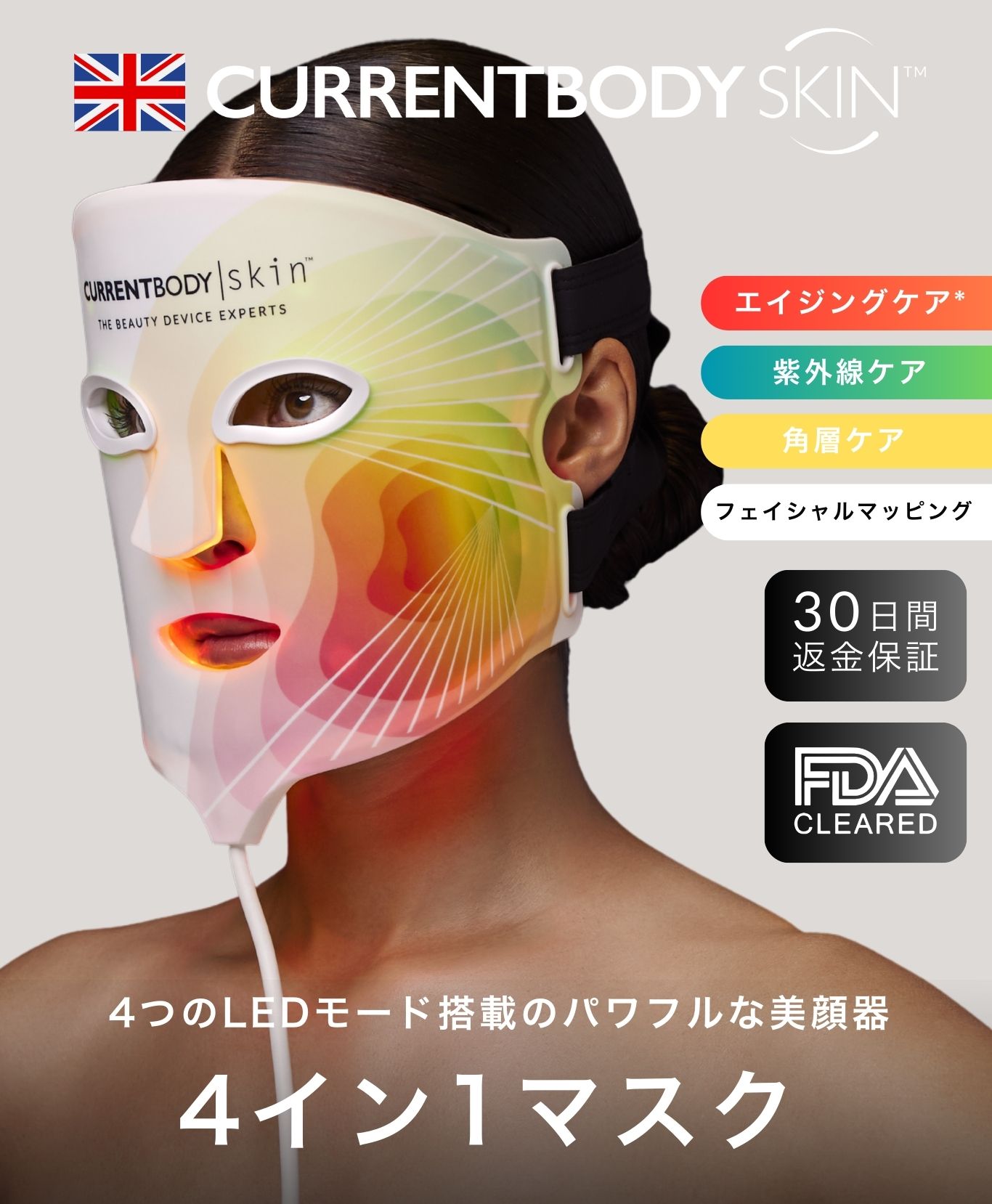 楽天市場】CurrentBody Skin LED 4 in 1 マスク メーカー公式 美顔器