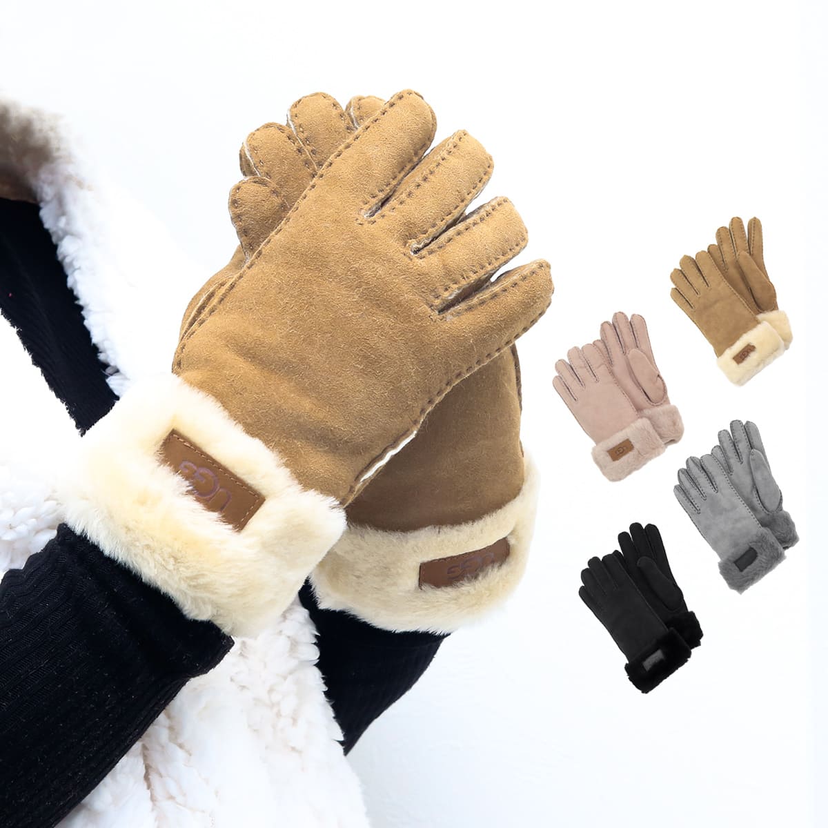 楽天市場】UGG レディース 手袋 アグ カフ グローブ シープスキン