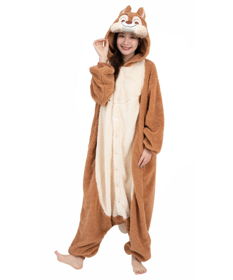 楽天市場】着ぐるみ パジャマ 大人用 ディズニー ボア素材 チップ