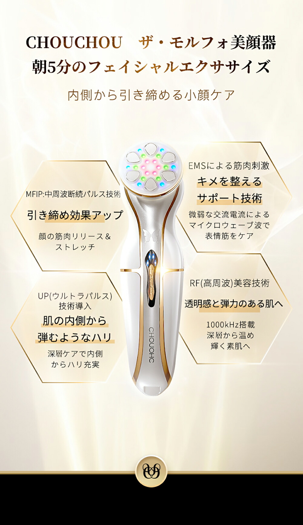 楽天市場】CHOUCHOU The Morpho チョウチョウ ザ・モルフォ 美顔器 ＋