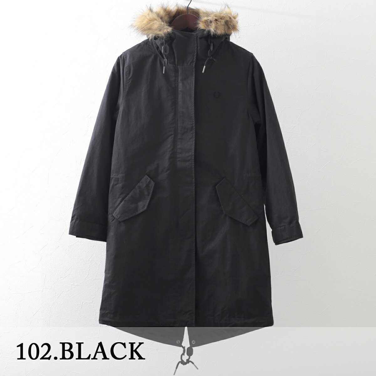 レディース モッズコート フィッシュテールパーカー ジップイン