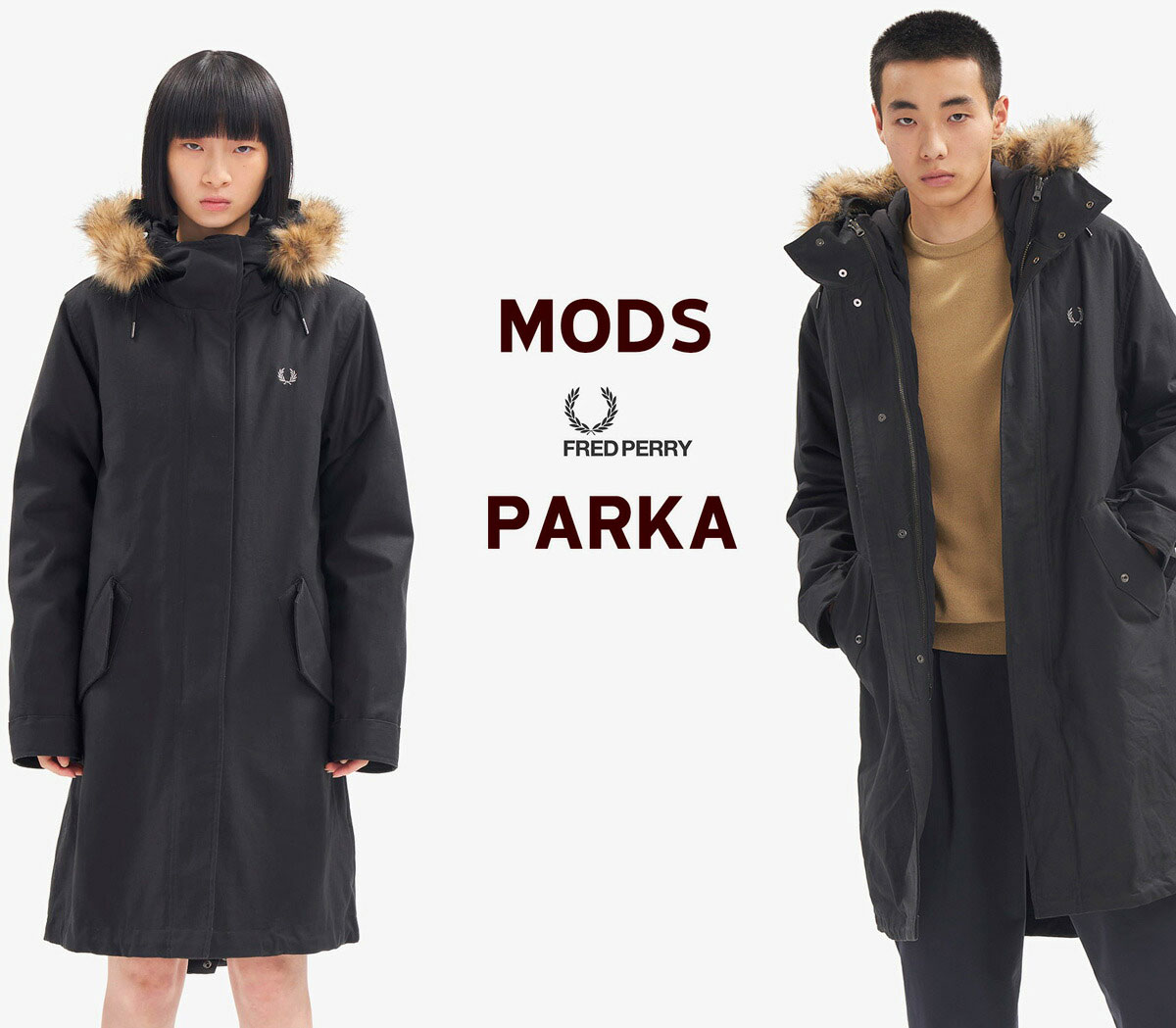 FRED PERRY モッズコート FRED PERRY（フレッドペリー） モッズコート コート Oversized