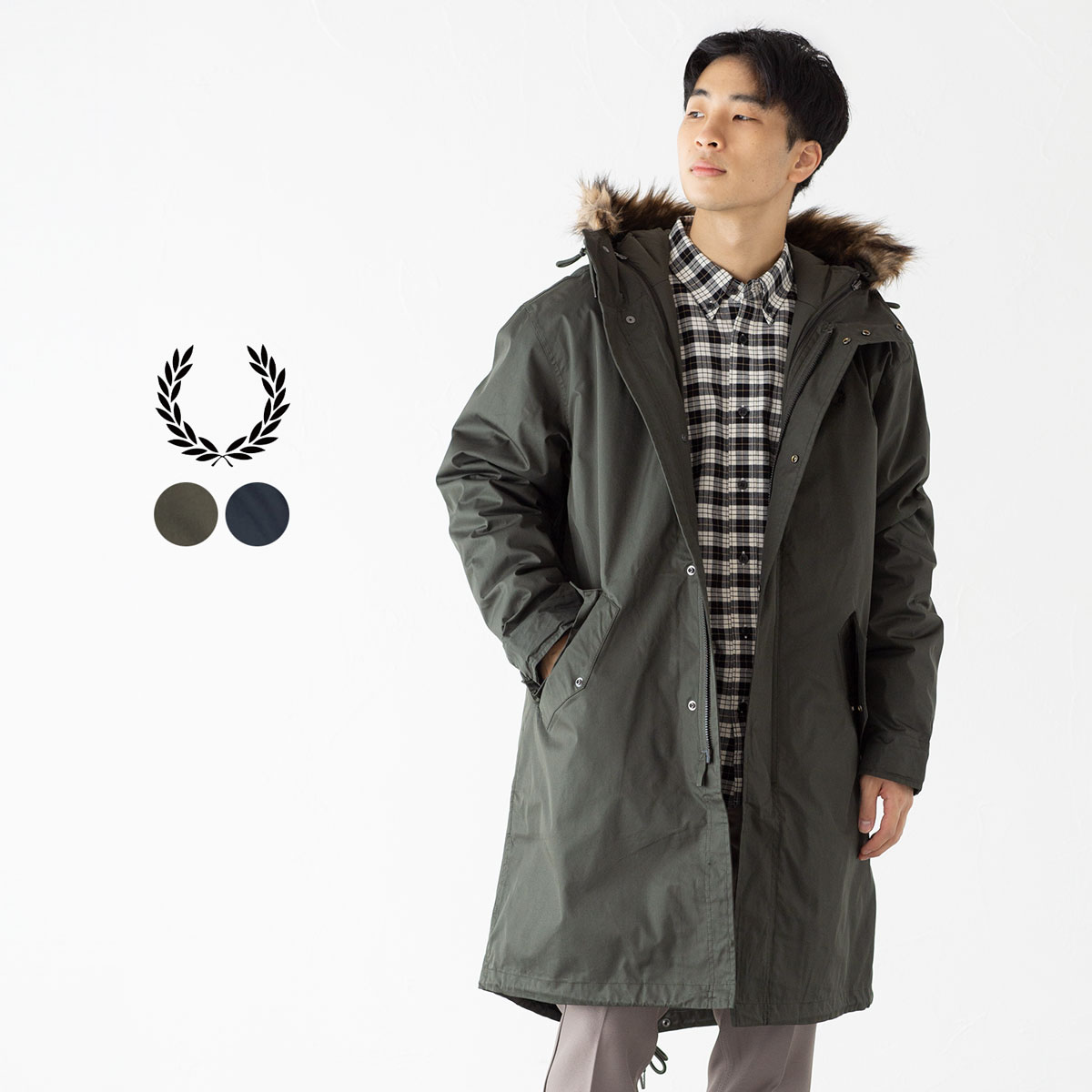 フレッドペリー FRED PERRY モッズコート ジップイン ライナー