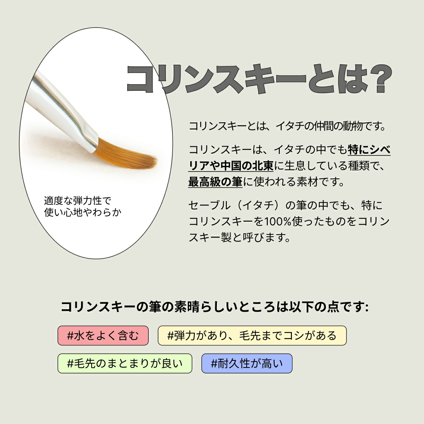 楽天市場】ジェルネイルブラシ ジェルネイル アクリル用 コリンスキー