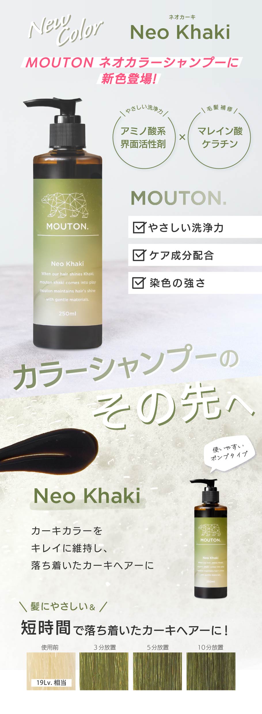 楽天市場】カーキシャンプー MOUTON (ムートン) ネオカーキシャンプー