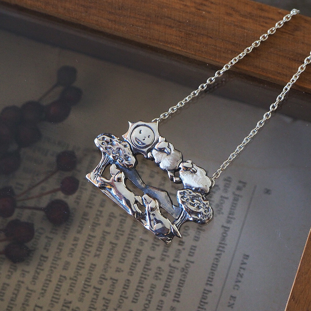 楽天市場】moge（モゲ） 手作りシルバーアクセサリー 羊雲とワンコ