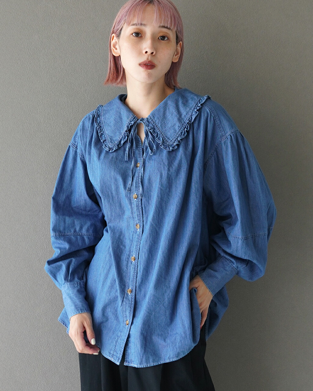 楽天市場】シンゾーン THE SHINZONE デニム ブラウス DENIM BLOUSE
