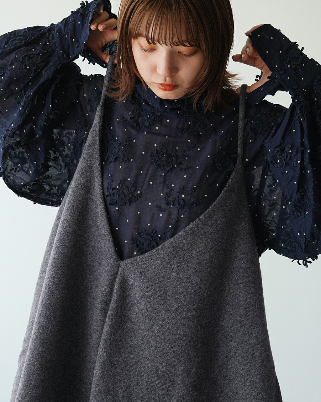 クリンクル crinkle キャミソール MONSTER CAMISOLE ウール ニット