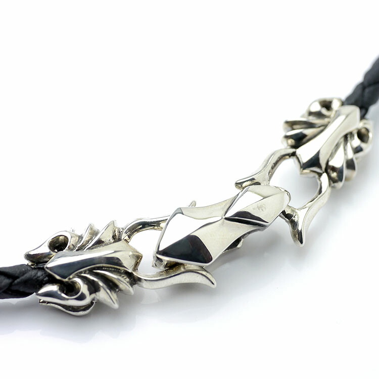 楽天市場】se エレガントクロス シルバー925 レザー チョーカー 革紐