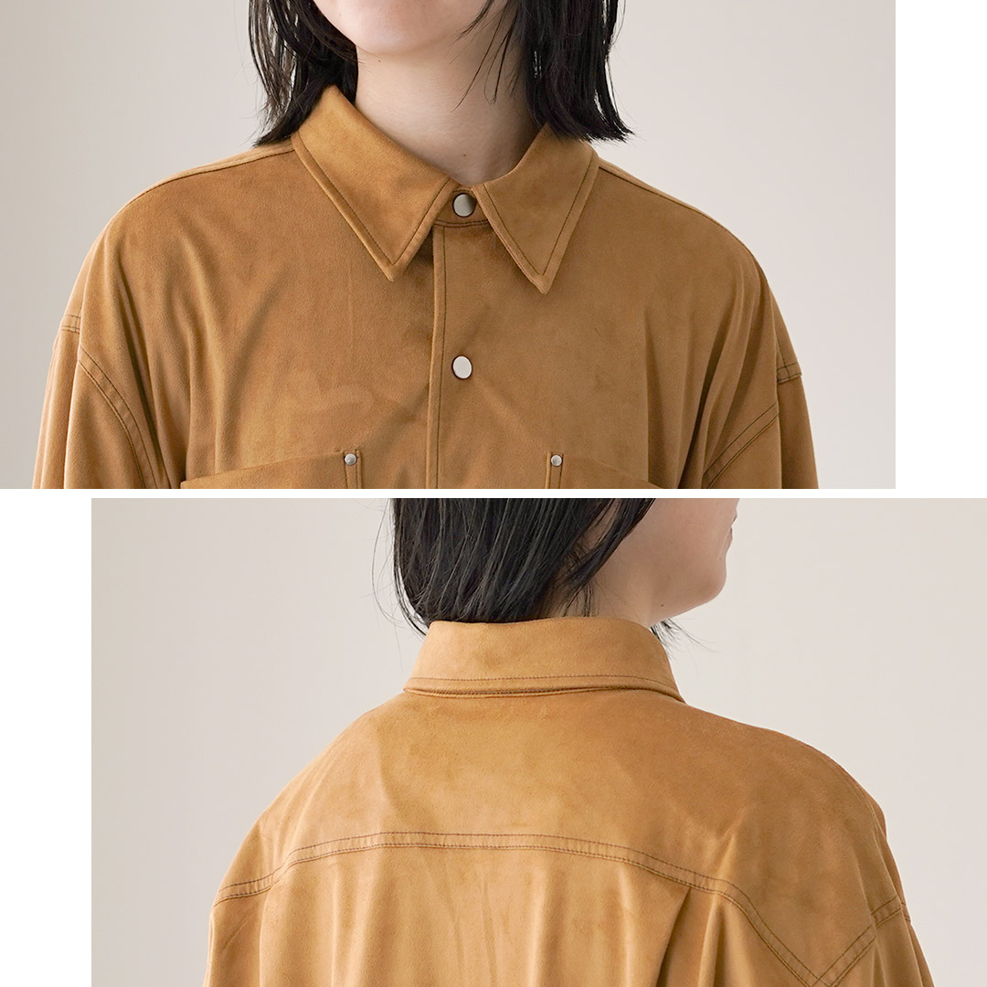 楽天市場】SHINZONE（シンゾーン） スウェード シャツ 25AMSBL03