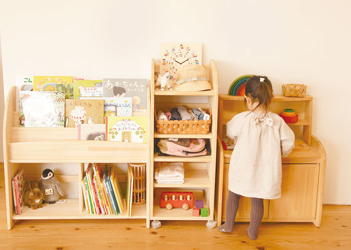 木遊舎 絵本棚 国産 木製【ひのきほんたてM800（完成品・横幅約800mm