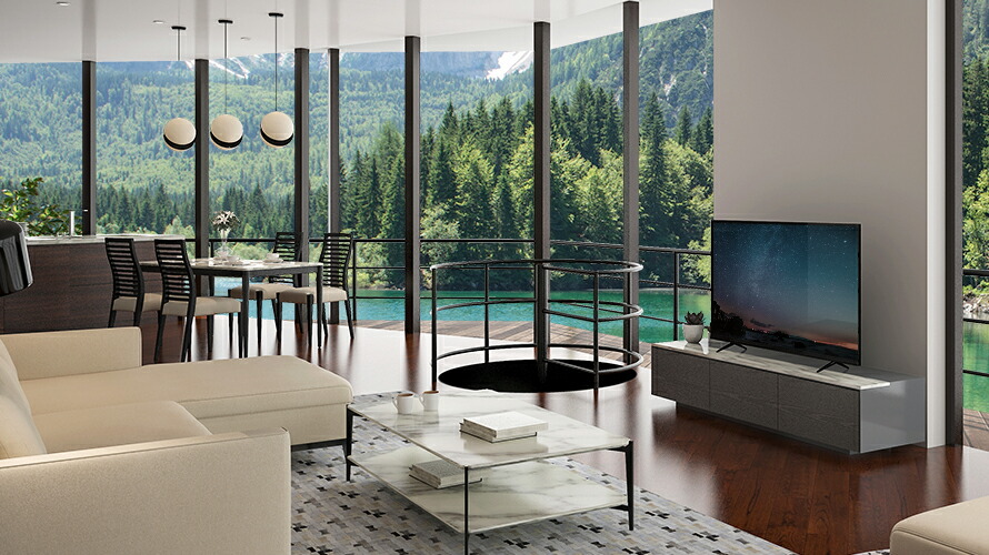 4Kフレームレステレビ 55v型 SUNRIZE | モダンデコ