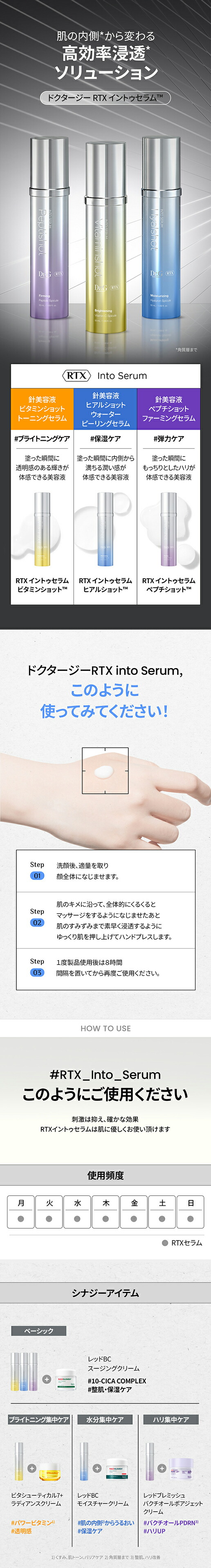 楽天市場】【Dr.G公式】【針美容液】RTXイントゥセラムショット