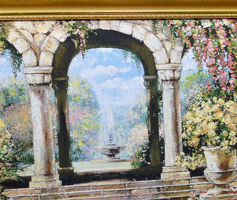 楽天市場】☆倉庫移転の為、総売り尽くしセール！☆ ゴブラン額絵 噴水