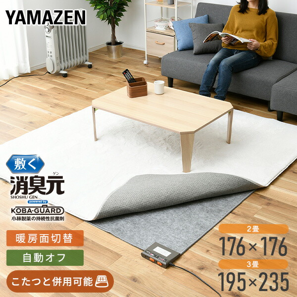 楽天市場】ホットカーペット 3畳 本体 室温センサー搭載 DC-3NKM 電気