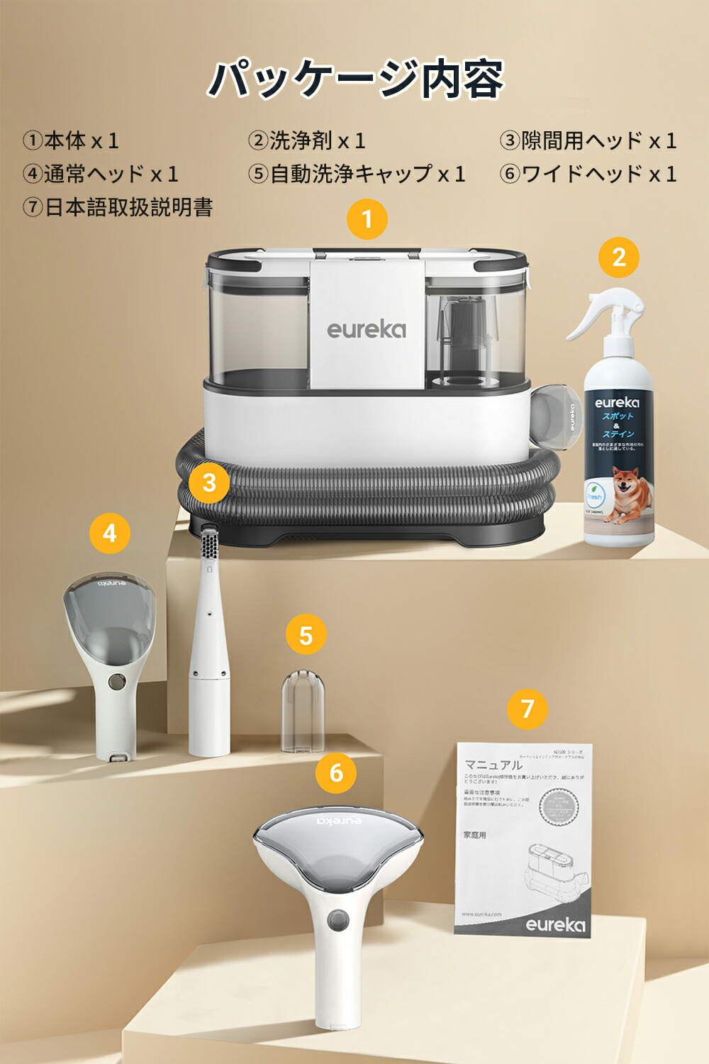 楽天市場】EUREKA（ユーリカ）NEY100 リンサークリーナー カーペット