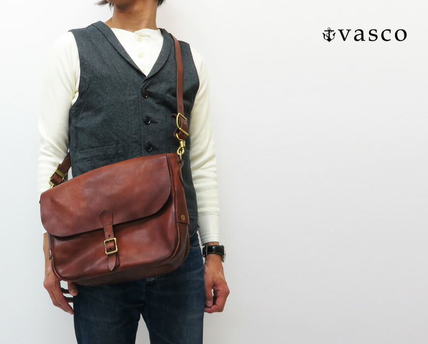 楽天市場】バスコ VASCO レザー ポストマン ショルダーバッグ