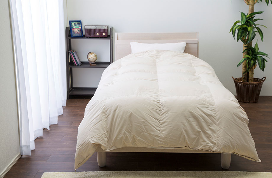 羽毛布団 シングル ホワイトダックダウン93％ 日本製 BF ◇メーカー