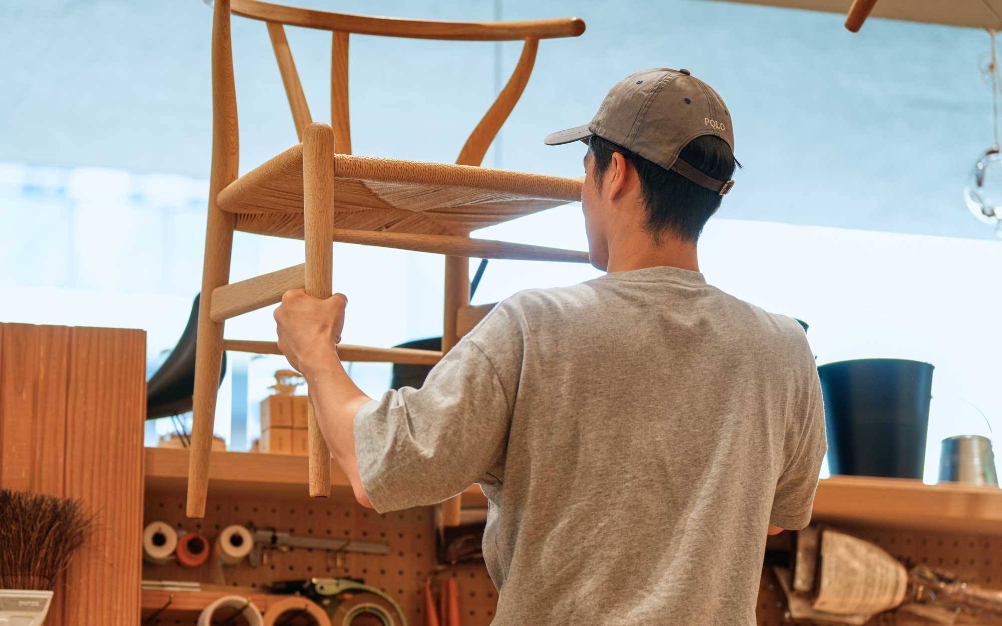 楽天市場】【即納】Yチェア CH24 正規品 ウォールナット材 オイル