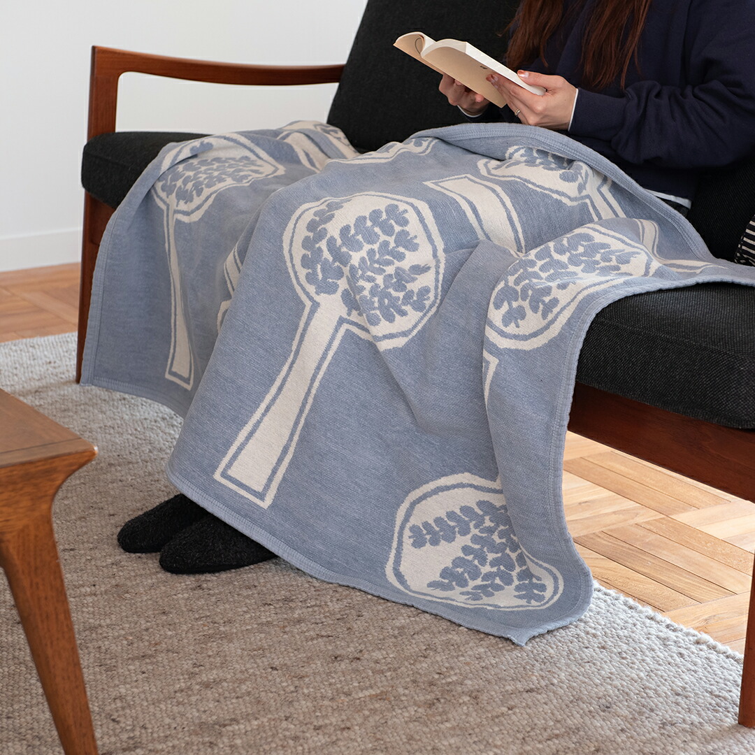 FOREST SPOON シュニールコットンブランケット ハーフ（クリッパン