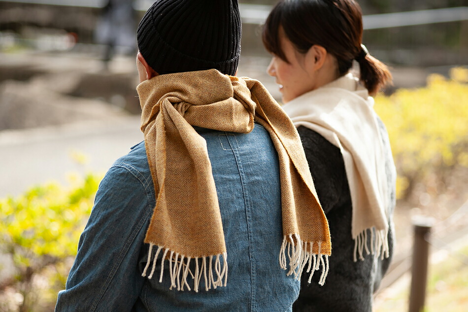 スーパーソフトラムウール スカーフ ヘリンボーン（マクナット オブ