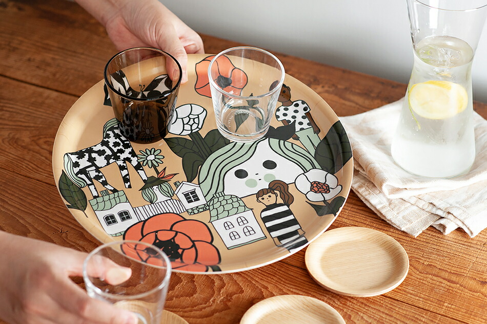 トレイ 31cm（マリメッコ／marimekko） フリーデザイン ｜ 北欧