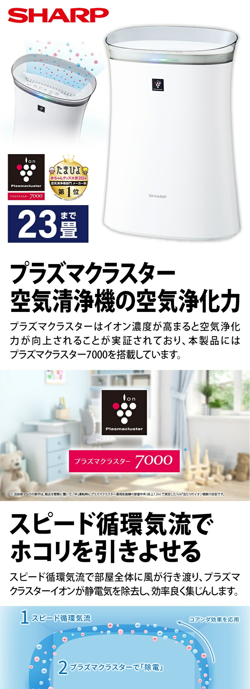 楽天市場】＼ランキング1位／シャープ 空気清浄機 FU-S50-W プラズマ