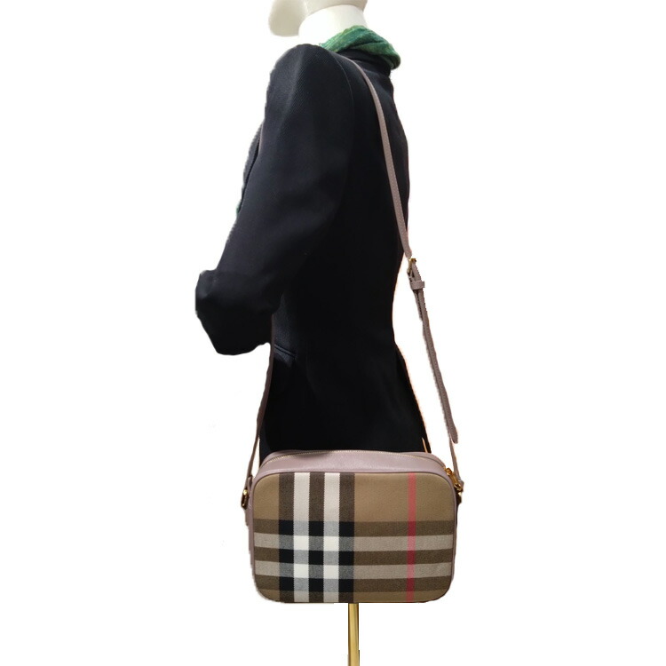 楽天市場】バーバリー ショルダーバッグ BURBERRY レザー チェック LL