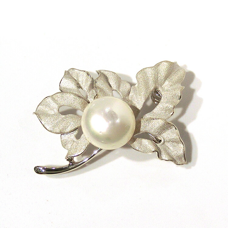 楽天市場】白蝶真珠 パール(6月誕生石) ブローチ シルバーSV
