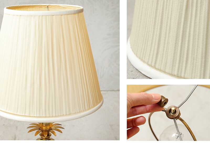 楽天市場】USED 米軍放出 真鍮製 パイナップル型 ガラステーブルランプ